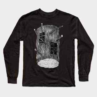 Tree Log With Mysterious Creatures Long Sleeve T-Shirt